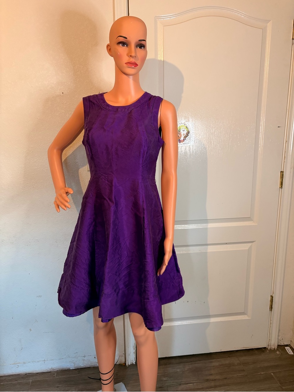 Kate Spade Purple Sleeveless Fit-and-Flare Dress